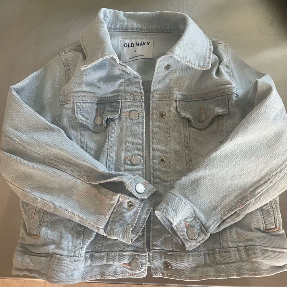 Girls light wash Jean jacket